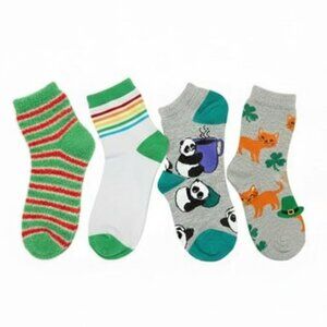 NEW Women's 4 Pairs Multi Brand Multi-Color Socks